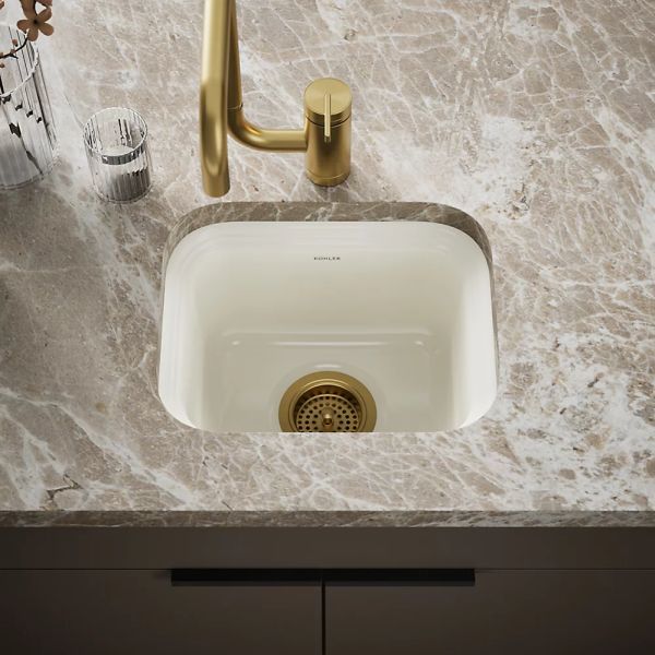 KOHLER® Northland™ Biscuit 15" Undermount Single-Bowl Bar Sink-1