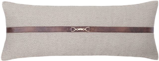 HiEnd Accents Taupe Lumbar Pillow-0