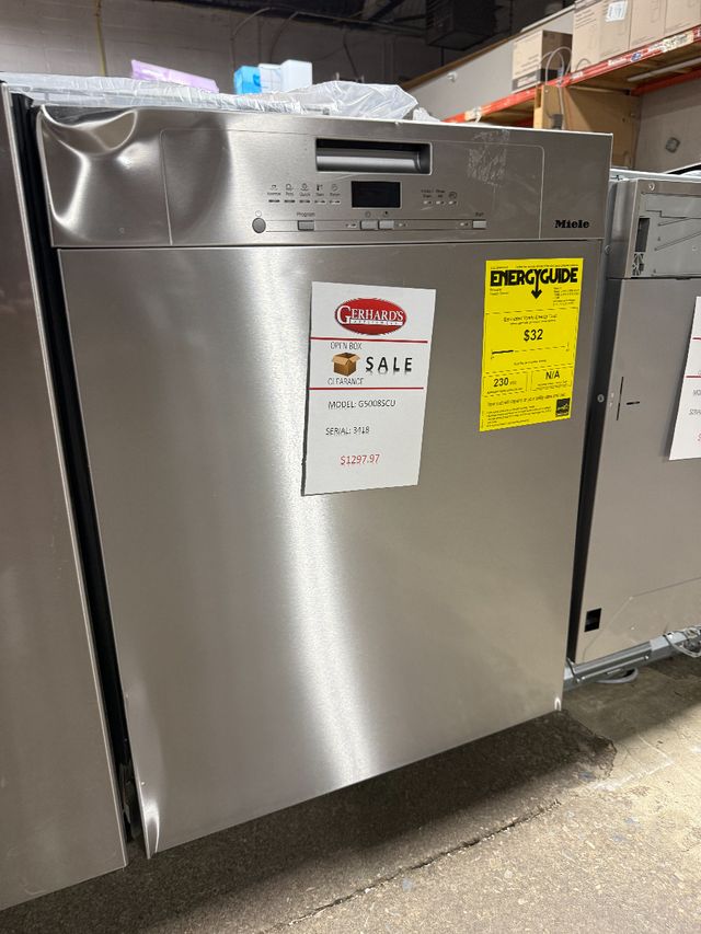 Miele 24" Clean Touch Steel Front Control Built In Dishwasher -0