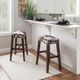 Linon Wyatt Brown Bar Stool-1