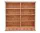 Million Dollar Rustic Brown 4-Drawer Bookcase-0