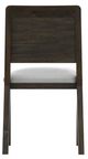 International Furniture Direct Dark Mezquite Black/White Upholstered Dining Side Chair-3