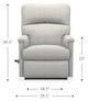 La-Z-Boy® Collage Khaki Manual Rocking Recliner-4