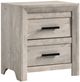 Elements International Eleanor White Nightstand -0