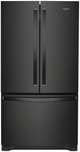 Whirlpool® 36 in. 20 Cu. Ft. Wide Counter Depth French Door Refrigerator-Black-0
