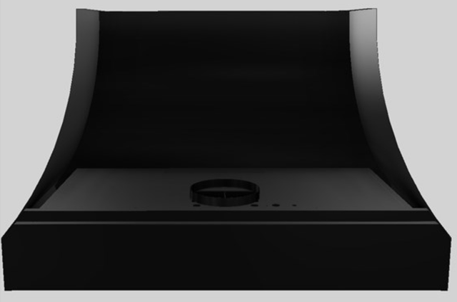 Vent-A-Hood® Designer Series 48" Black Wall Mounted Range Hood-3