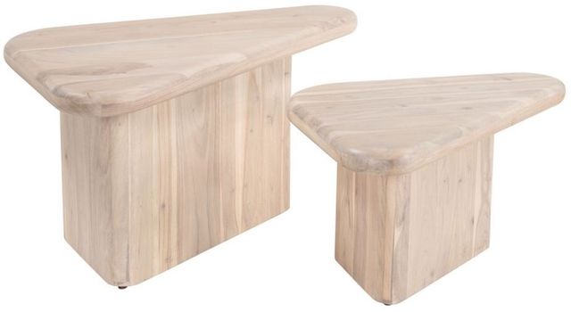 Zuo® Modern Navidic 2-Piece Beige/Natural Coffee Table Set-0