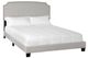 Bernards Amy Beige Upholstered King Panel Bed in a Box-0