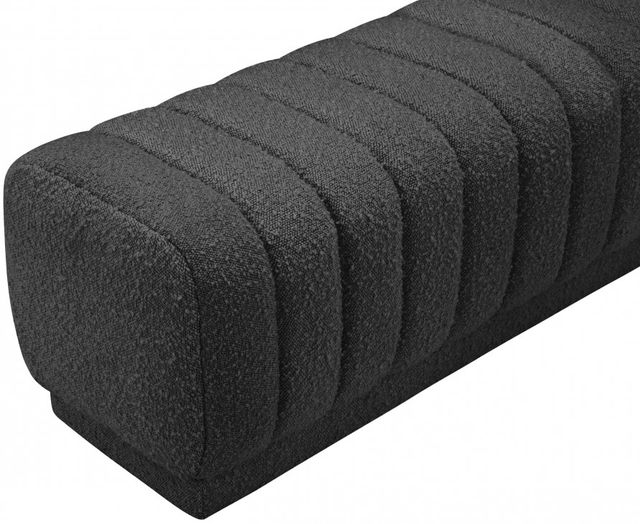 Meridian Furniture Heathrow Black Bench/Ottoman-3