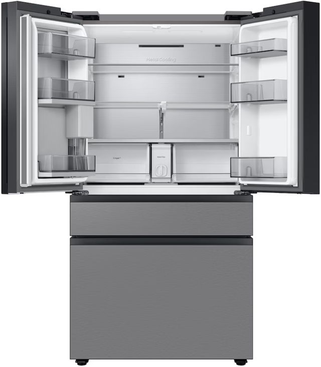 Samsung Bespoke 28.8 Cu. Ft. Stainless Steel French Door Refrigerator-1