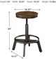 Signature Design by Ashley® Torjin Brown/Gray Swivel Counter Stool-1