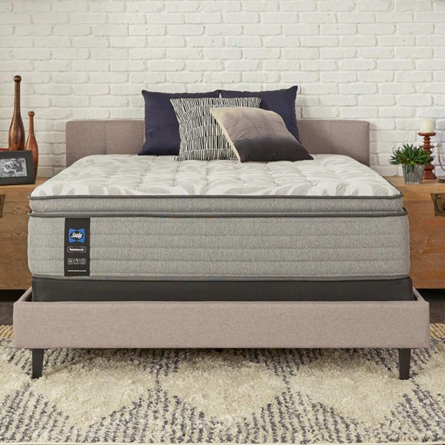 Sealy® Posturepedic® Silver Pine Innerspring Medium Faux Euro Pillow Top Full Mattress-1