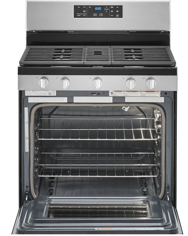 Whirlpool® 30" Stainless Steel Freestanding Gas Range-1