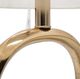 A & B Home Metallic Gold/White Oval Cut Out Metal Table Lamp-2