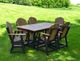 Nature's Best Furniture Customizable Adirondack Polyethylene Outdoor Counter Dining Chair-1