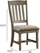 Intercon Balboa Park Brown/Roasted Oak Slat Dining Side Chair-2