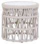 Sunset West Dana Natural Marble/Natural Fibers Outdoor End Table-0