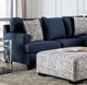 Furniture of America® Bayswater 2-Piece Navy L-Shape Sectional-2