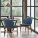 Armen Living Juno 2-Piece Blue Dining Side Chairs-4