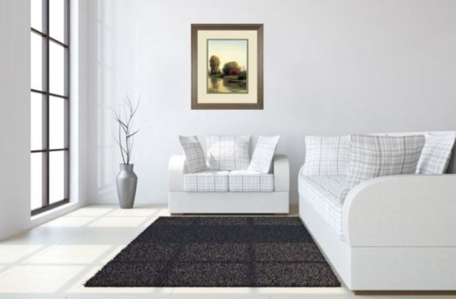 Classy Art Beige/Green by the Riverside by Udell Wall Art-2