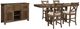 Signature Design by Ashley® Moriville 6-Piece Grayish Brown Counter Height Dining Set-0