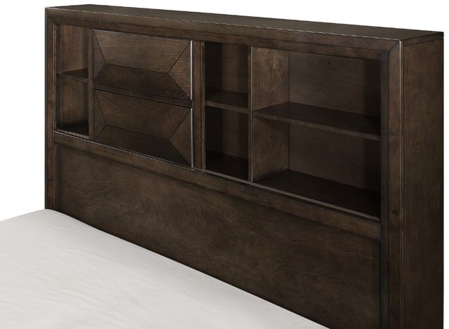 Homelegance® Chesky Warm Espresso Eastern King Bookcase Bed-3