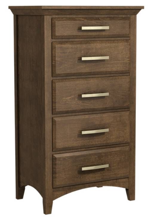 Country View Woodworking Windham 32'' Sap Cherry 5-Drawer Chest-0