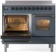 Ilve® Nostalgie II Series 40" Blue Grey Pro Style Induction Range-2
