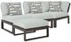 Signature Design by Ashley® Beachloft 4-Piece Black/Gray Aluminum/Fabric Outdoor Modular Sectional-0