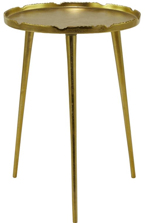 Deco Marche U Select Gold Accent Table with Tray Top-0