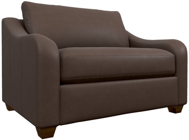 La-Z-Boy® Charlie Cognac Leather Twin Sleep Chair-0