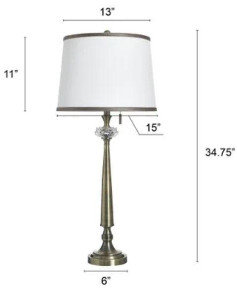 Stylecraft Hayla Gold 15" Table Lamp-2