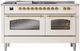 Ilve® Nostalgie II Series 60" Antique White Pro Style Dual Fuel Range-1