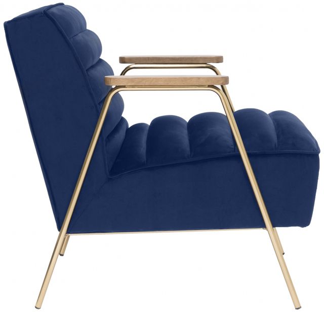 Meridian Furniture Woodford Navy Velvet Accent Chair-2