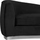 Meridian Furniture Julian Black/Chrome Velvet Chaise-2