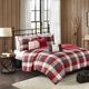 Olliix by Madison Park 6 Piece Red Full/Queen Ridge Reversible Herringbone Coverlet Set-1