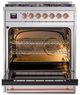 Ilve® Nostalgie II Series 30" Stainless Steel Pro Style Dual Fuel Range-3