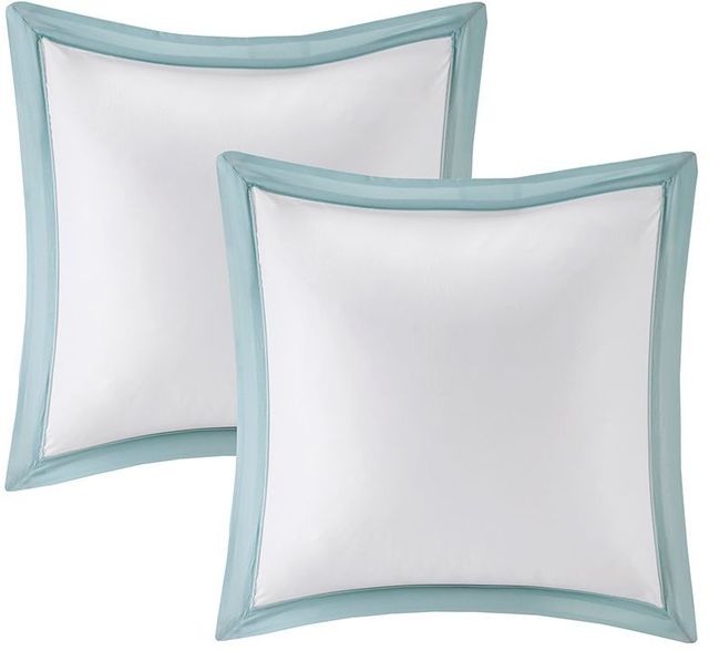 Olliix by Madison Park 8 Piece Aqua California King Stratford Comforter Set-2