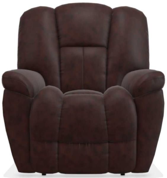 La-Z-Boy® Maverick Burgundy Leather Power Rocking Recliner with Headrest and Lumbar-1