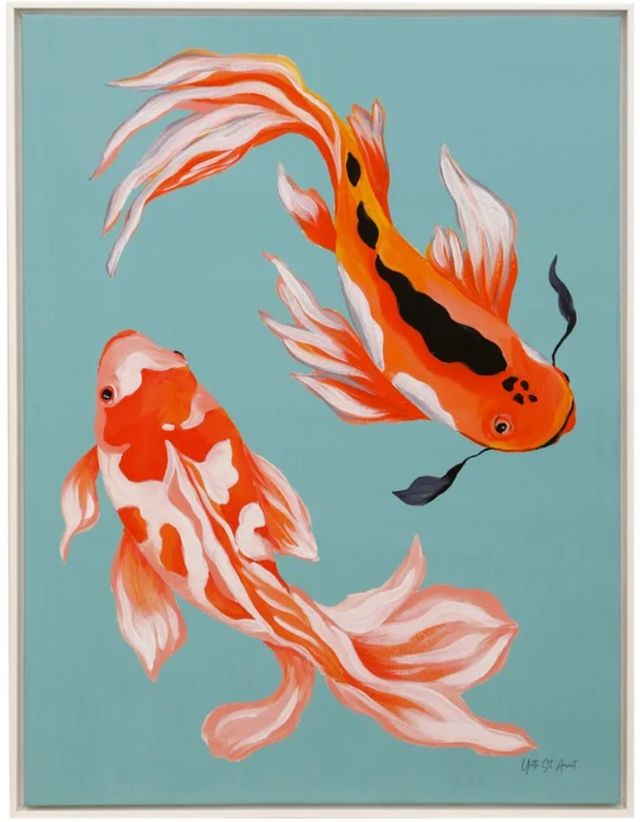 Stylecraft Tamara Day for Stylecraft Colorful Koi VI Wall Art-0