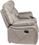 Steve Silver Co. Tyson Gray Manual Reclining Loveseat-4