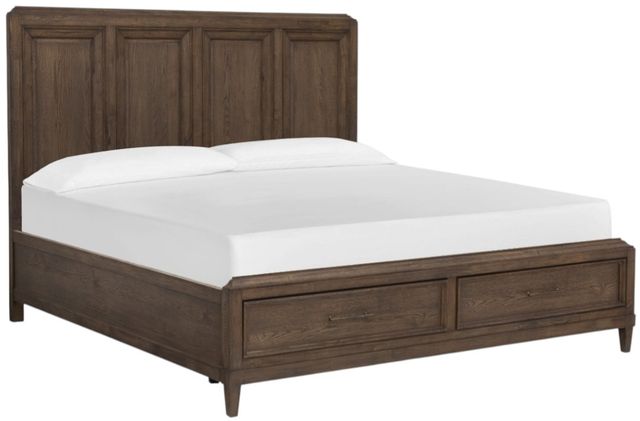 Magnussen Home® Groveland Park Brown King Panel Storage Bed-0