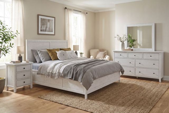 Jofran Inc. Maxton 4-Piece Ivory King Panel Bedroom Set-1