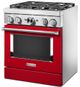 KitchenAid® 30" Passion Red Pro Style Dual Fuel Range-3