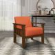 Mazin Furniture Helena Orange Upholstered Storage Accent Chair-4
