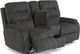 Flexsteel® Kerrie Gray Power Reclining Loveseat with Console-0