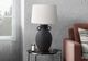 Monarch Specialties Inc. Black Ceramic Table Lamp with Ivory Shade-2