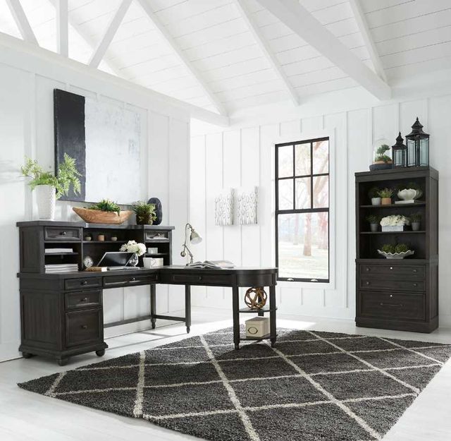 Liberty Furniture Harvest Home 4-Piece Chalkboard Optional L-Shaped Office Desk Set-1