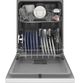 GE® 24" White Front Control Built-In Dishwasher-3