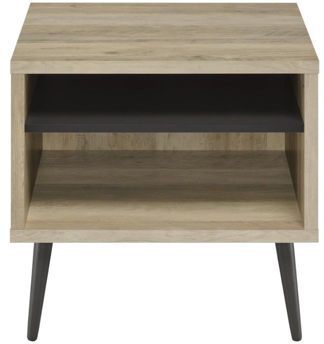 Coaster® Welsh 2-Piece Distressed Pine Occasional Table with Black Base Set-4